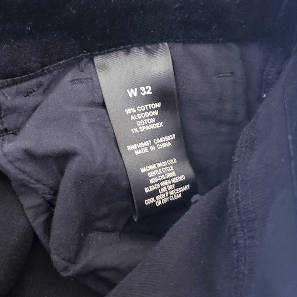 Joe's Jeans Black High Rise Skinny Velvet Pants Size 32 - Picture 8 of 9